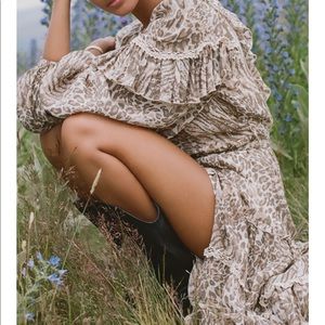 🌸SPELL🌸 Ada Leopard Print Gown M